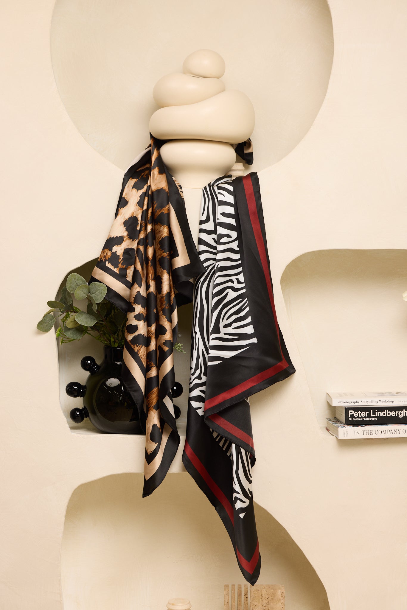 Jumbo silk scarf